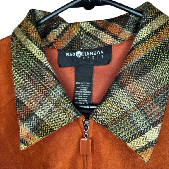 Sag Harbor Dress Orange Suit Jacket - Picture 3 of 4